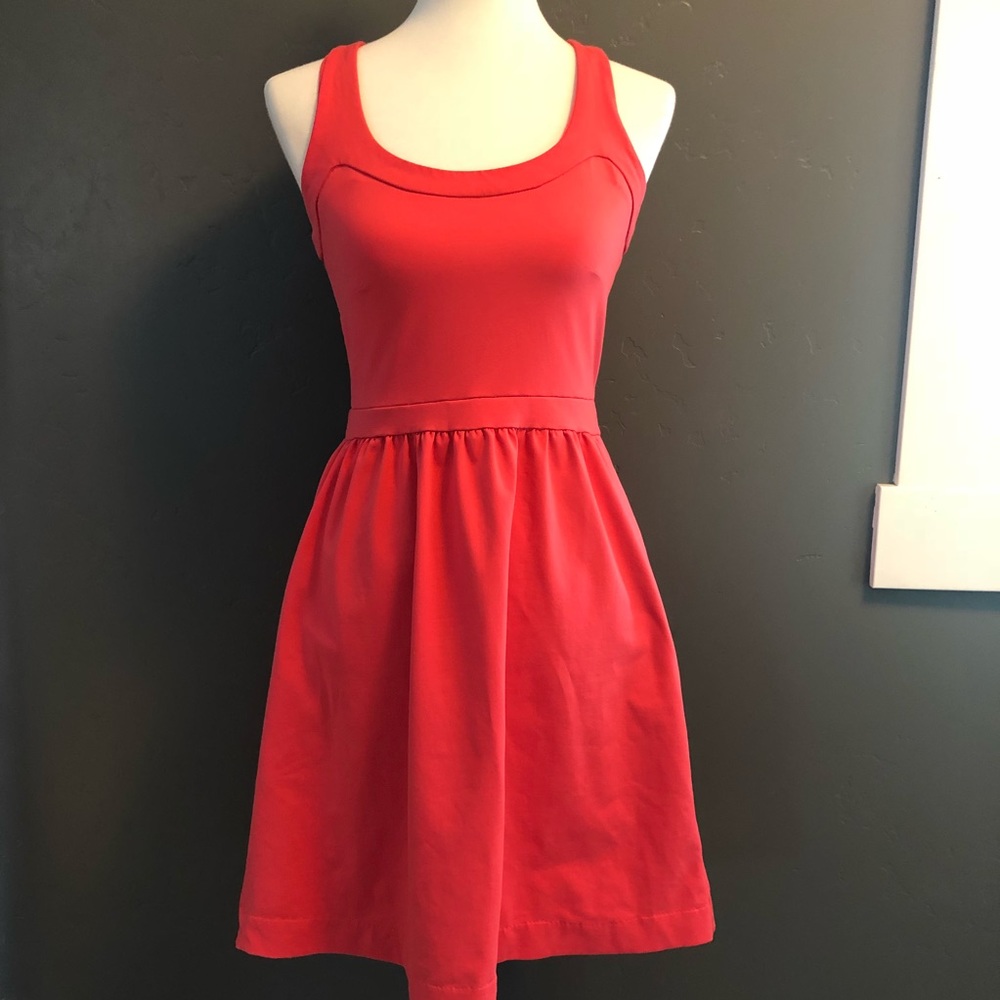 Cynthia Rowley Coral Racer Back Sundress
